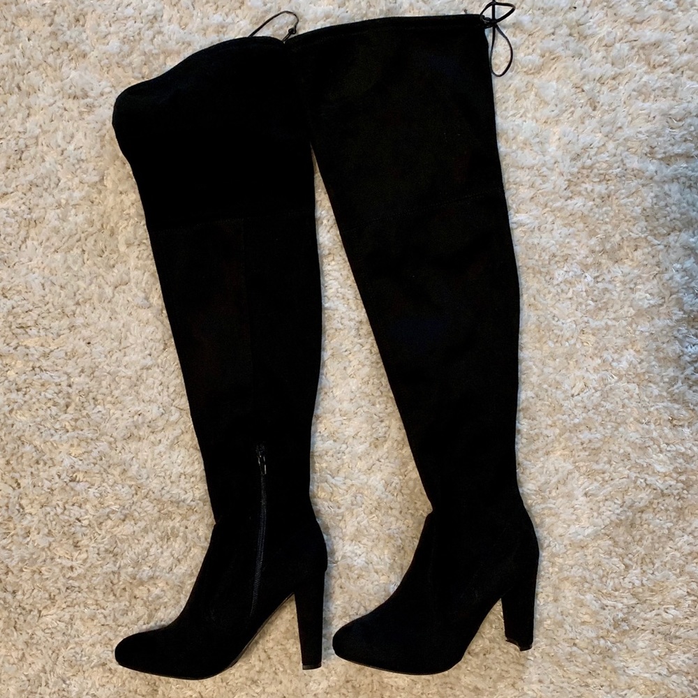 Over the Knee Black Boots